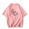 catty short-sleeved t-shirt women's pure cotton summer new cartoon printing American retro niche design top