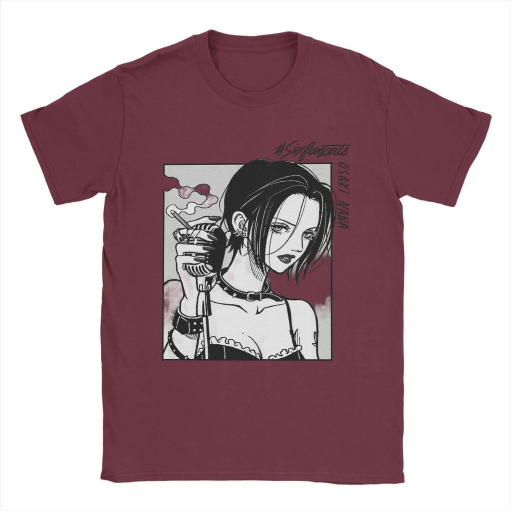 NANA T Shirts Men Women Cotton Funny T-Shirts O Neck Anime Nana Osaki Tees Short Sleeve Tops Plus Size