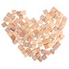 100pcs Unfinished Blank Mini DIY Wooden Square Solid Cubes for Woodwork Craft