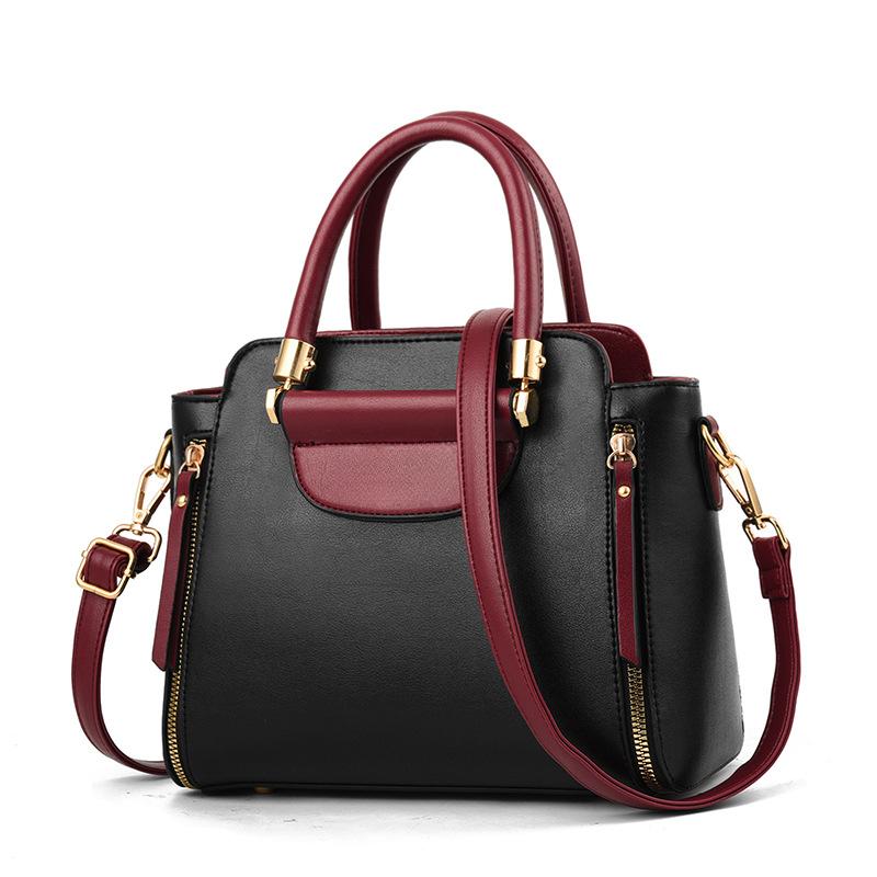 Women's Bags  New Fashion Women's Bags Hit Color Hand-held Bag Europeand The United States All-match Shoulder Messenger Bag