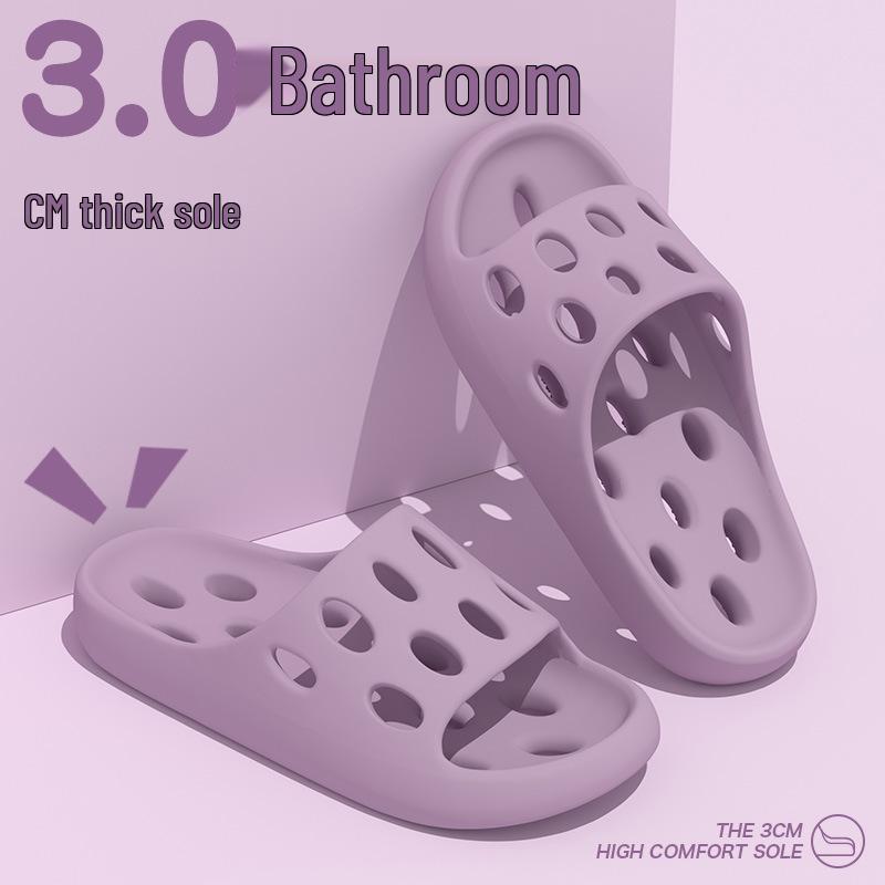 Women's Quick-Drying Non-Slip Slippers - Thick Sole Bathroom and Home Shoes for Couples, 2025 Design