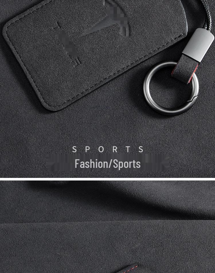 Tesla Key Card Holder for Model 3/Y - Stylish Suede Bag for Men and Women