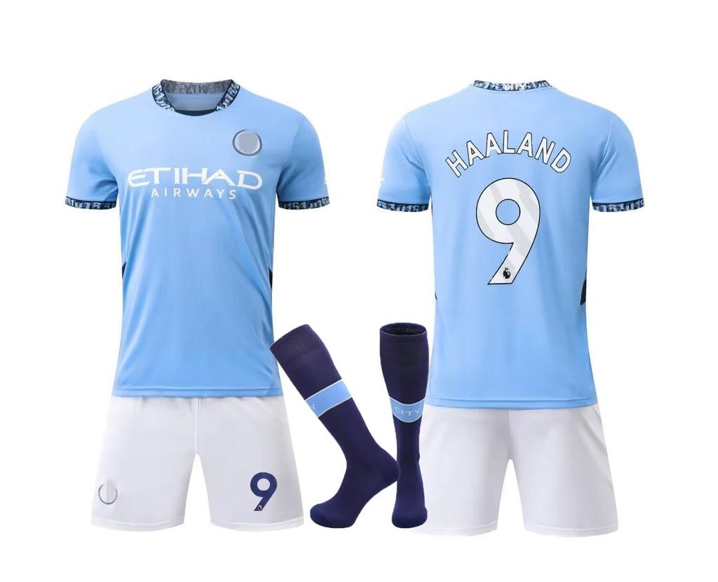 24-25 Muž C Domov Ne. Fotbalový oblek 9 Club Set Dětský Velikost pro dospělé 14-3XL