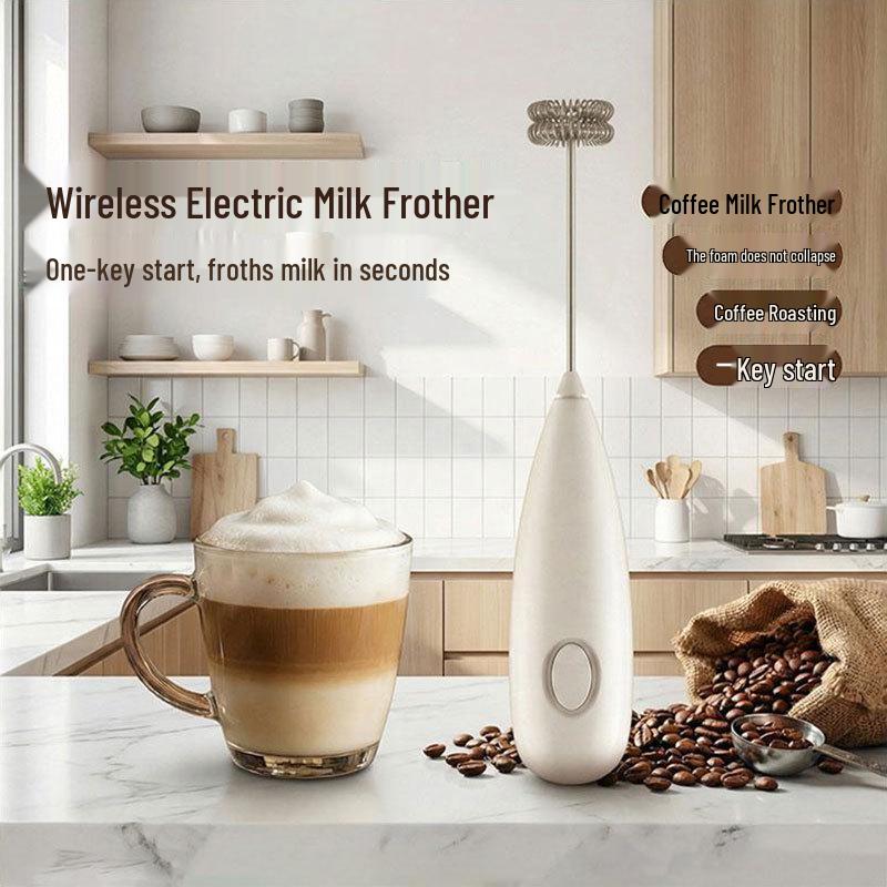 Handheld Electric Milk Frother & Stirrer for Coffee and Household Use