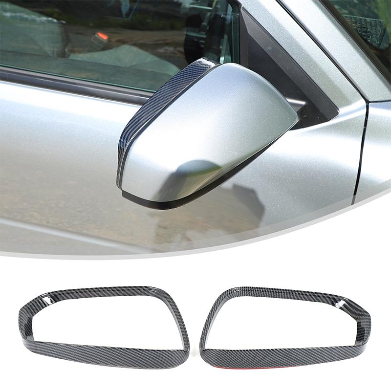ABS plastic carbon fiber Car Rearview mirror rain eyebrow decorative frame Suitable for Toyota Tacoma/Alphard/Vellfire 2024+