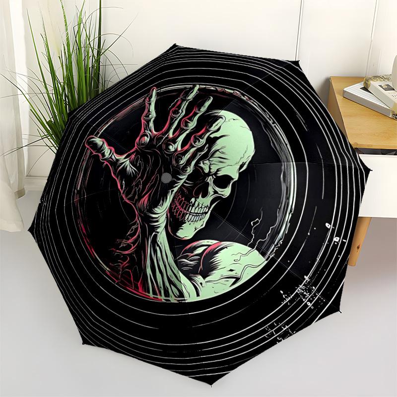 1pc Zombie Hand Automatic Open/Close Umbrella, Portable Folding Umbrella, Compact Travel Umbrella for120
