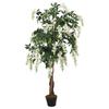 Vidaxl Sztuczna Wisteria, 840 Liści, 120 Cm, Zielono-Biała