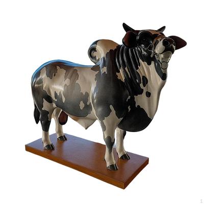 Dispenser Animal Bottle Container Carafe Bull Decor Resin Pourer for Home Bar Kitchen