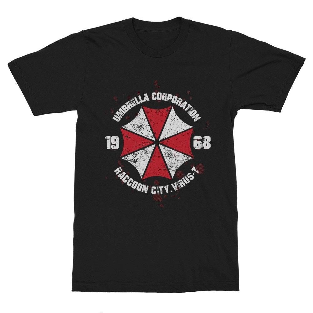 

Umbrella Corporation 1968 Resident Evil T-Shirt Loose and Breathable Men s and Women s Same Crew Neck Pure Cotton T-shirt 4XL