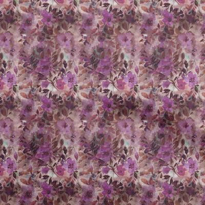 Cotton Flex Dark Magenta Stoff Abstrakt Floral Nähmaterial Druck Stoff Meterware 40 Zoll