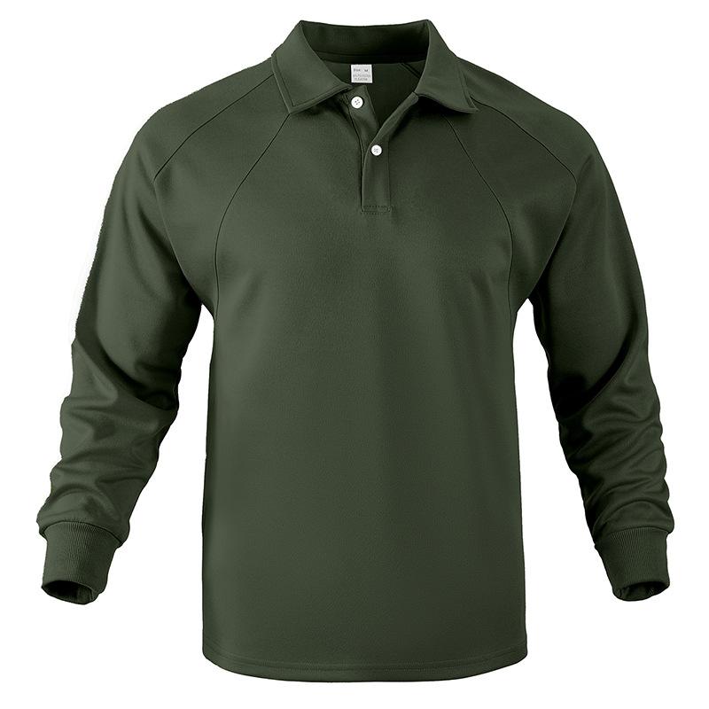 

Men s Light Grey Polo Sweatshirt, Casual Long Sleeve Collared Top, Breathable Fabric for Daily Wear S чорний