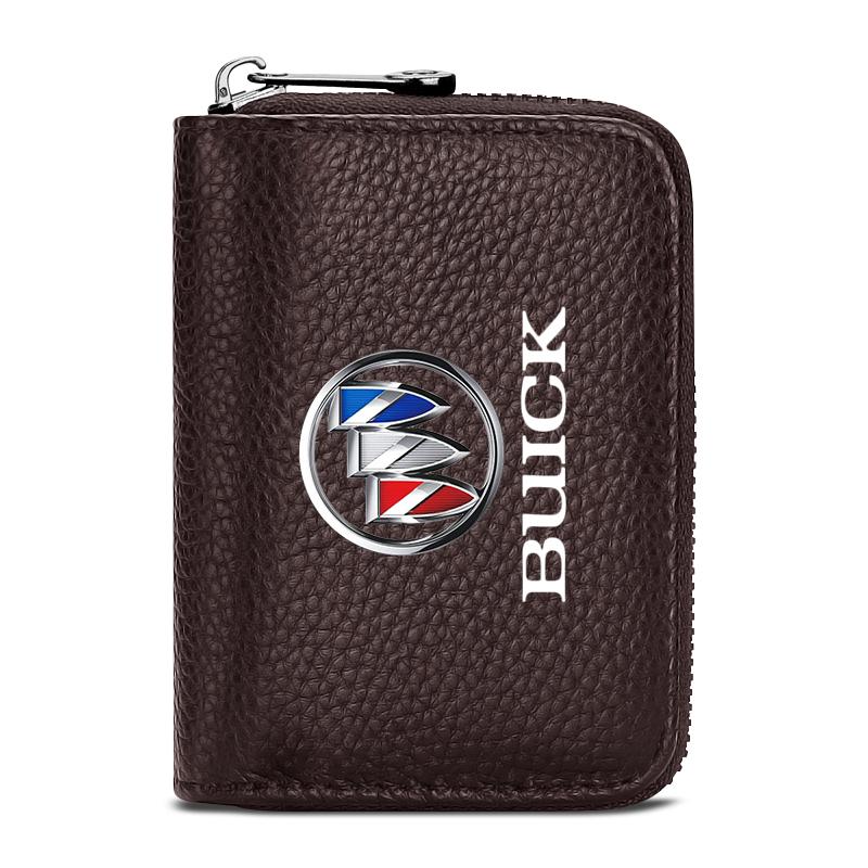 

Car Driver s License ID Card Bank Card Wallet Car Styling For Buick Regal Lacrosse Avenir Envision Angkola Electra Anthem Cascada Avista Riviera коричневый