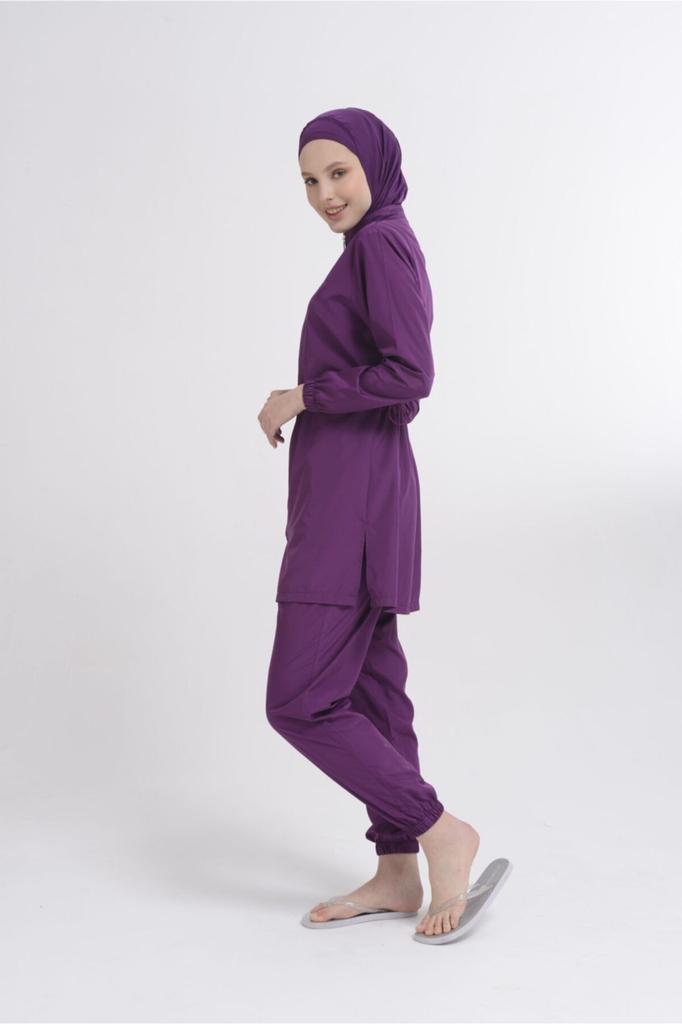 Muslimischer bescheidener islamischer Burkini-Strand-Schwimmanzug für Damen, Bademode, Hijab, Strandmode, Badeanzug 