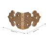 10sets Brackets Copper Corner Protector Vintage Bronze Box Corner Protector Brass Furniture Corner Protection Cabinets