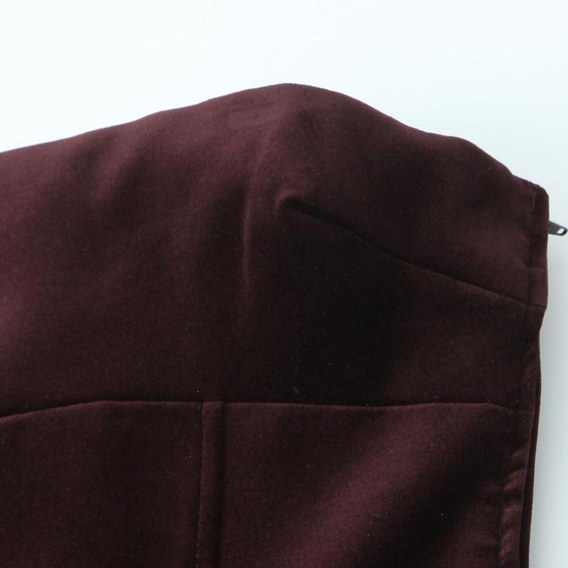 Kaslead New Arrival Women's Clothing Fashion Style Fashion Bowknot Decoration Velvet Short Dress 9118150