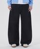 GLW High Curved Wide Cotton Pants Black