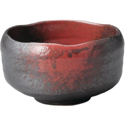Matcha Red Blown Tenmoku Mino Made In Japan Ale-net Bowl, Pattern, Ceramic, Ware,