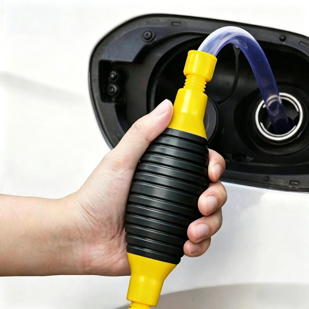 Bomba de Combustível Manual Seringa Tanque de Combustível do Carro Bomba de Transferência de Óleo Combustível Gasolina Diesel Líquido Bomba Manual Economizador de Combustível para Gás Gasolina