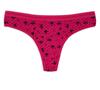 Ženy Sexy G-String Potisk Tanga Dámské Kalhotky Spodní prádlo Kalhotky Módní Kalhotky Spodní kalhotky Spodní prádlo 6 ks/šarže