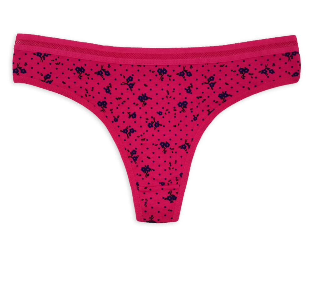 Ženy Sexy G-String Potisk Tanga Dámské Kalhotky Spodní prádlo Kalhotky Módní Kalhotky Spodní kalhotky Spodní prádlo 6 ks/šarže