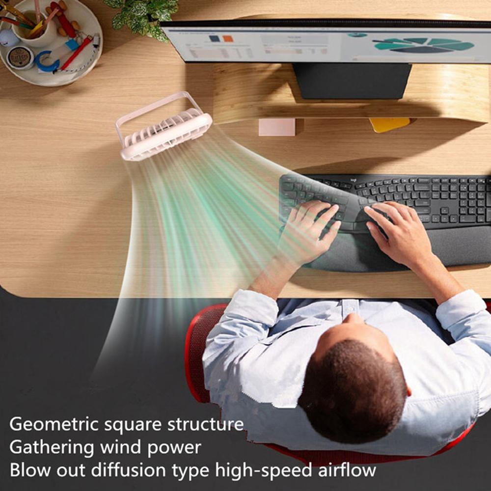 SK-101 USB Powered Silent Fan 100 Wind Speeds Mini Summer Desktop Fan Cooler (CE,FCC Certified)
