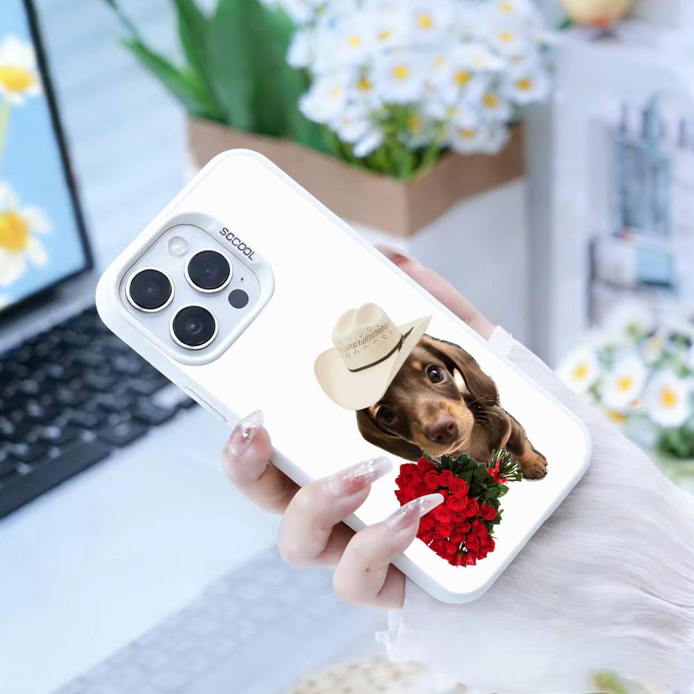 Goofy Dogs Big eyes Phone Case For IPhone 16 17 15 14 12 13 Pro Max Black Color Shockproof Cover