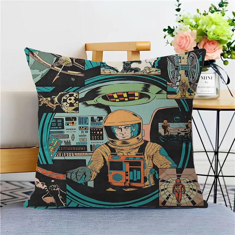 2001 A Space Odyssey Movie Cushion Cover Car Throw Pillow Case For Sofa Car Christmas Gift 40X40Cm 45X45Cm