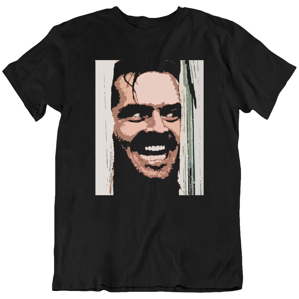 Jack Nicholson Jack Torrance Vector Movie Horror Halloween T Shirt Tee Gift New 4XL