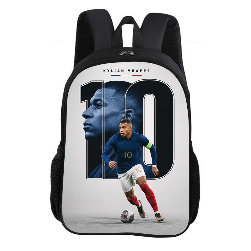 M-Mbappe Tornister Szkolny Gwiazda Piłki Nożnej Plecak Dziecięcy Plecak Plecak Modny Tornister Piłkarski Sportowy Plecak Prezent dla Dzieci