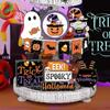 Halloween Tiered Tray Decor Set Cute Farmhouse Halloween Decor  Party Supplies