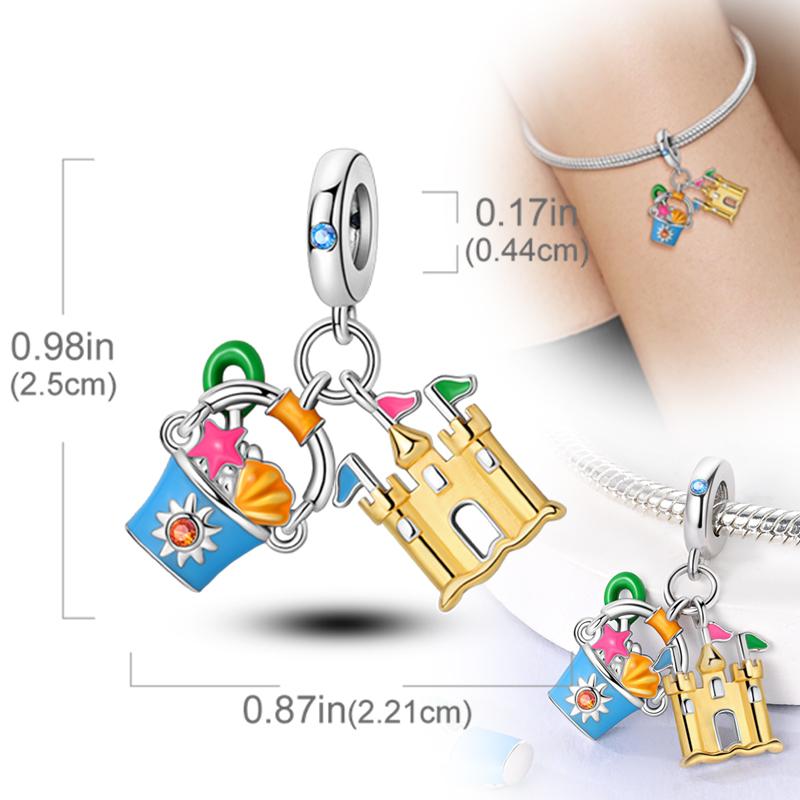 New Original Copper Charms Beads Pendants For Original Bracelet Necklaces Charm Women Diy Jewelry Gifts