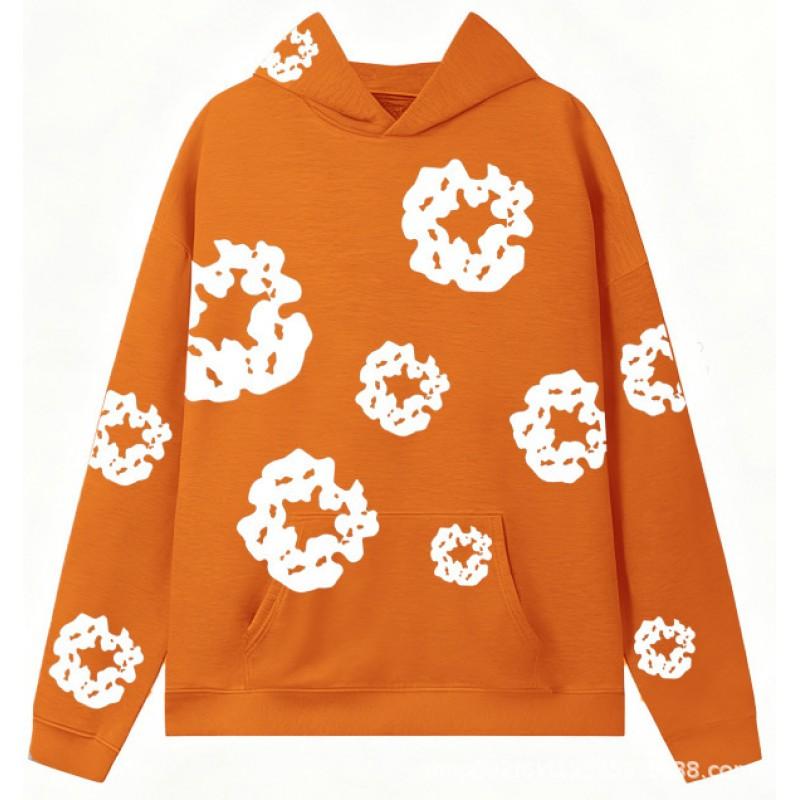 Set Felpa Streetwear Donna Stampa Kapok Vestibilità Larga Manica Lunga Outfit Casual