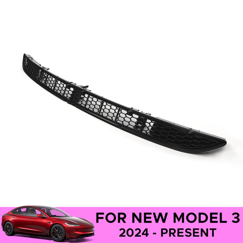 For Tesla Model 3 Highland 2024 Lower Bumper Anti Insect Net Anti Dust Proof Inner Vent Grille Cover Insect-proof Front Cover