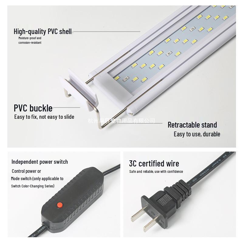 LED Aquarium Plant & Turtle Tank Light with Adjustable Bracket