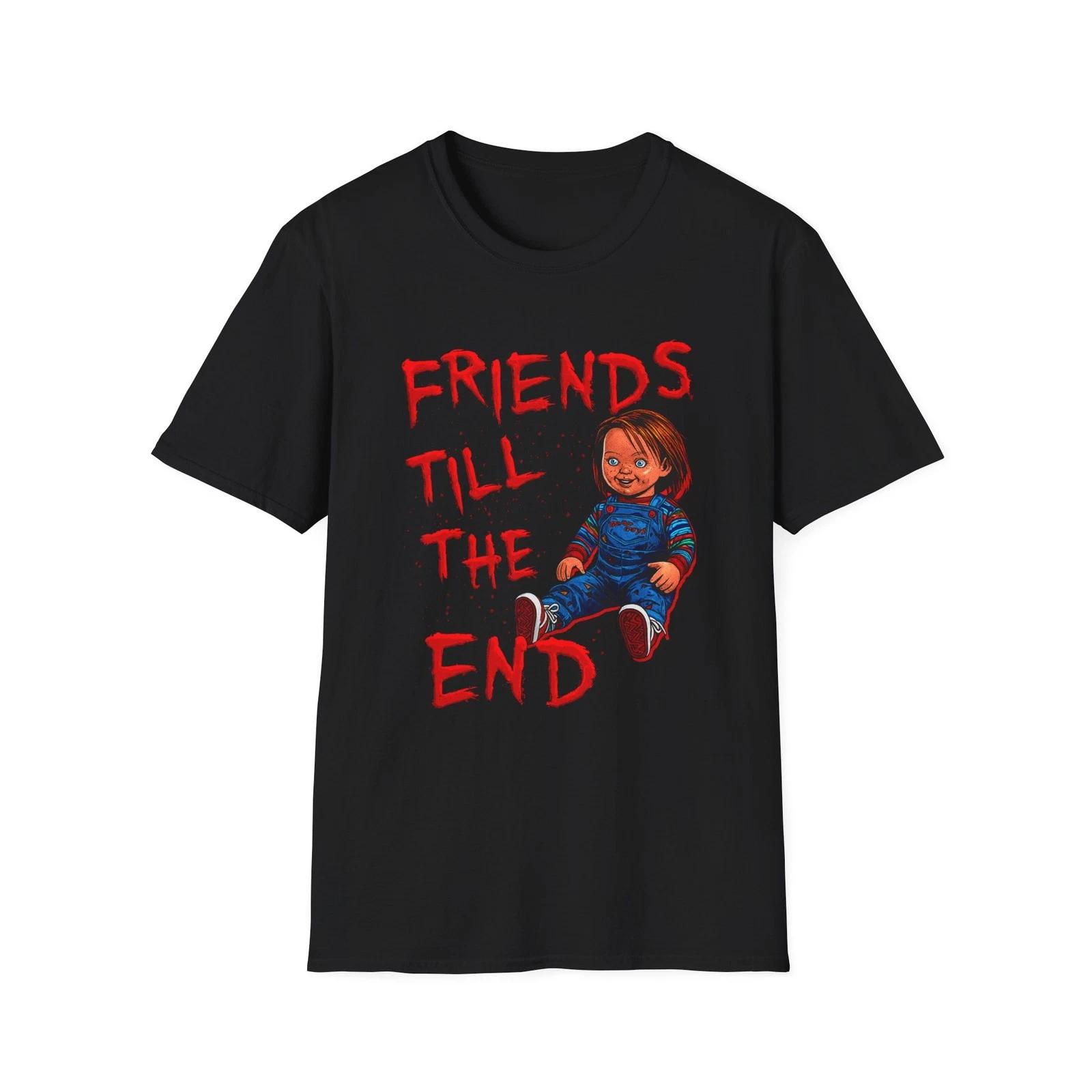 Chucky Friends Till The End Unisex T-Shirt, Horror Movie Tee, Child s Play XS