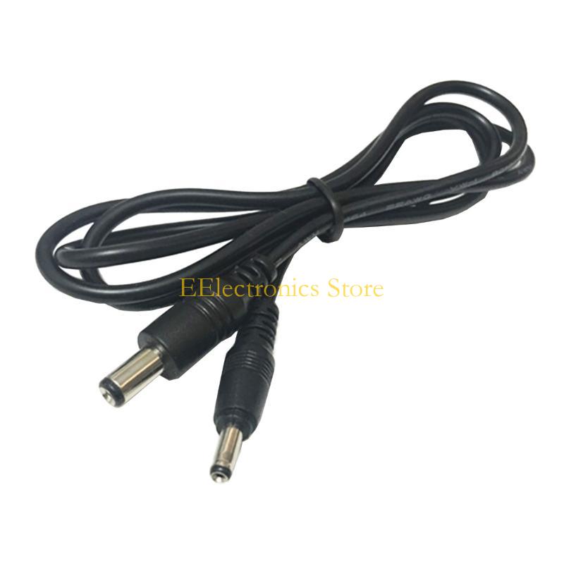 B03C 5.5x2.1mm Male Plug To 3.5x1.35mm Male Plug CCTV Power Cable Cord Adapter for Various Electronic Devices