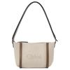 Chloe Carry Logo Reißverschluss Baumwolle Crossbody Umhängetasche Damen Taschen Pflanzen-Beige CH25-U0P566O65-23N