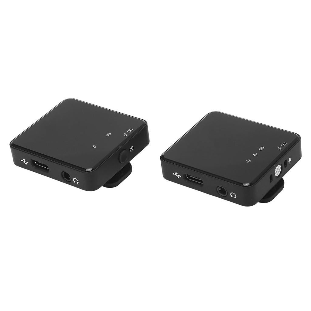 Wireless Lavalier Microphone Real Time Ear Return HIFI Sound Quality Wireless Lavalier Lapel Microphone for Camera