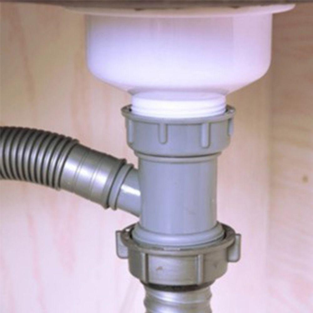 1/2Pcs Y Shaped Sewer Branch Connector with Rubber Sheet Sink Pipe Accessories  Kitchen Bathroom
