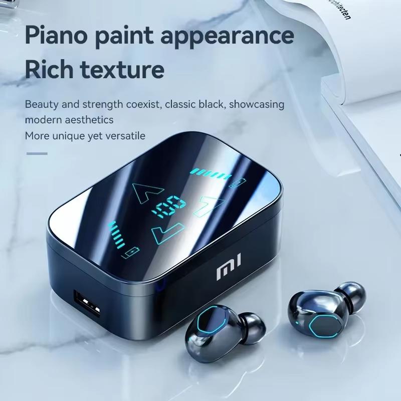 M48 Wireless Bluetooth Headset Noise Cancelling LED Earbud with Mic Wireless Headphones Bluetooth Earphones