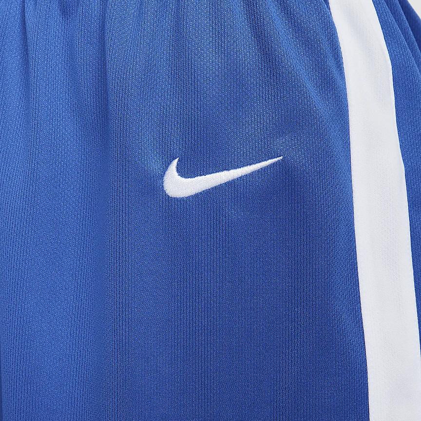Nike SS24 Dri-Fit Color Block Logo Print Elastic Waist Casual Sports Basketball Pants Women Bottoms Royal-Blue HF0530-494
