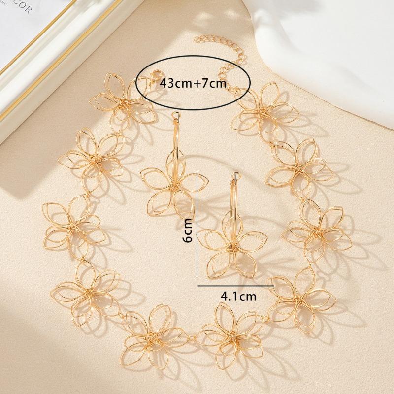 Temperament Moda Super Nieśmiertelny Kwiat Wisiorek Naszyjnik Damski Nisza Poczucie Designu Pusty Lekki Luksus Łańcuszek na obojczyk