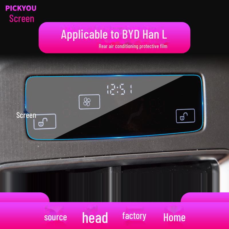 25 BYD Han & Tengshi D9/X Navigation & Center Console Screen Protector