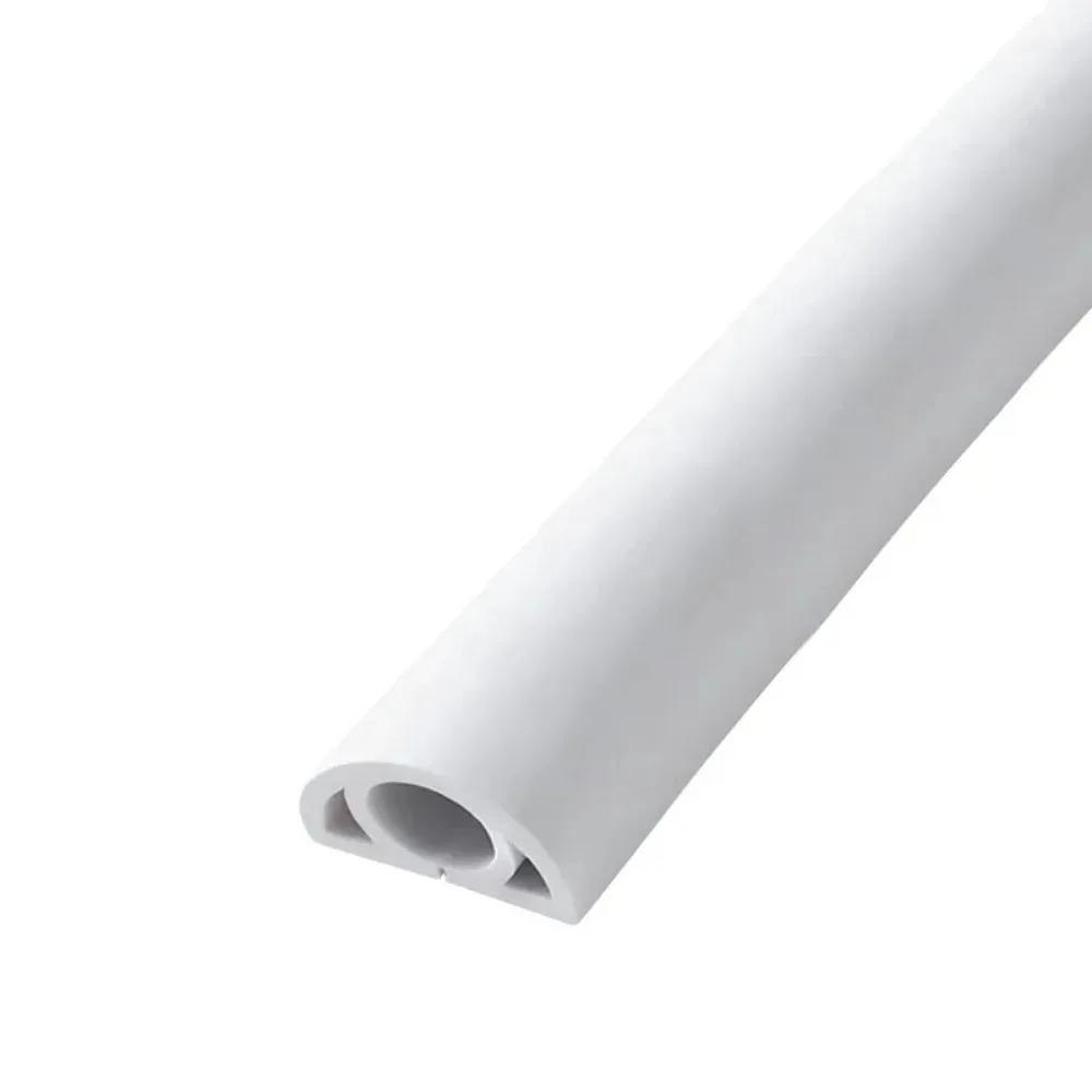 1pc 118.11in Floor Cord Cover Extension Wiring Duct Protector Power Cable Protector Hider Covers Practical Wire Organizer