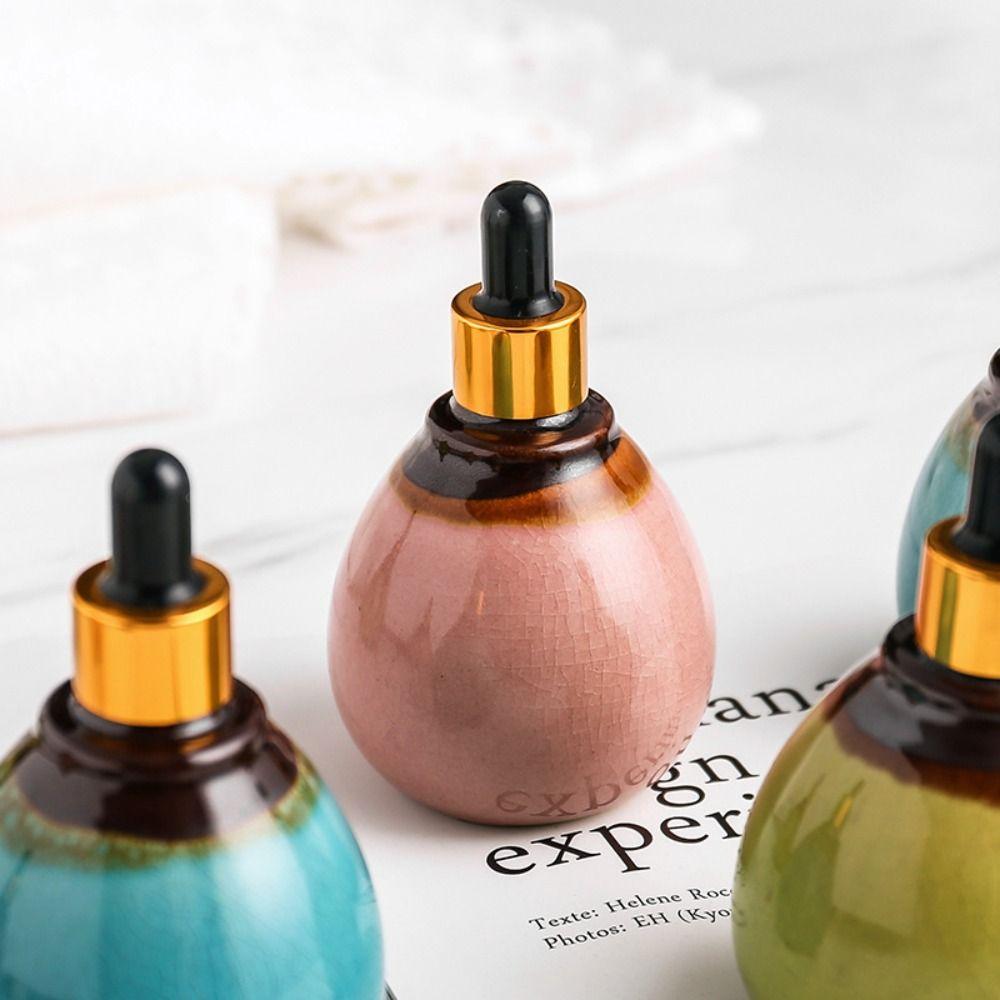 SPA Supplies Aromatherapy Diffuser Ceramic Dropper Bottles Refillable Bottles Essential Oil Bottle