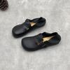 Fashion Woman Mules Genuine Leather Round Toe Soft Soled Loafers Summer New Versatile Soft Cowhide Flat Women's Slides Shoes Slippers