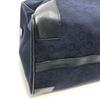 CELINE CMacadam Carriage vintage Hand Bag Duffle Bag Canvas/Leather Navy