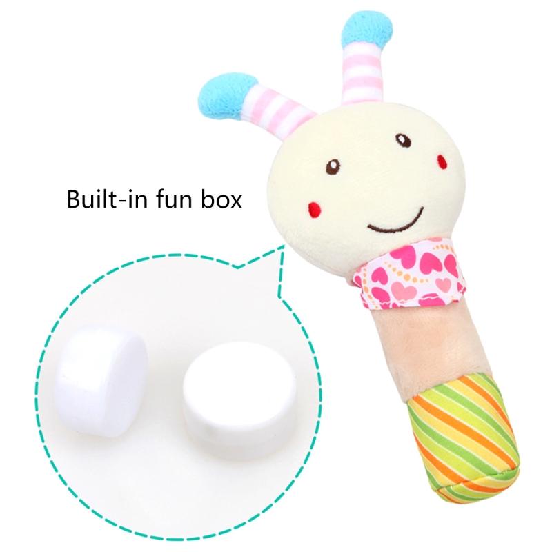 Baby Bed Animal Shaped Supplies Cotton Decoration with BB Call Interactive Toy Infant Gift for Baby Brain Train