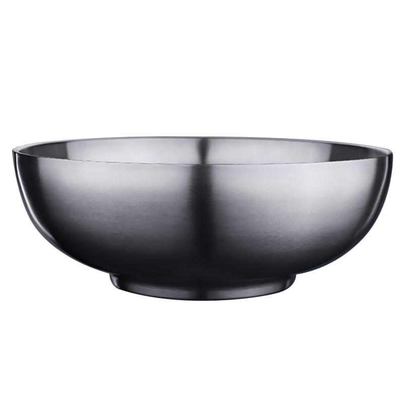 

1 pcs. Stainless steel double layer insulated bowl large large soup bowl handle large soup bowl 1100ml | bowls