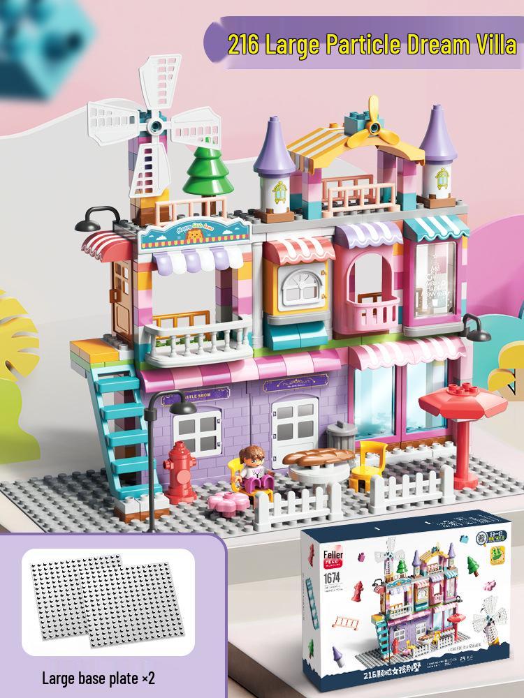 Compatible Large Particle Castle Building Blocks for Kids - Birthday Gift & Brain Teaser for Boys and Girls